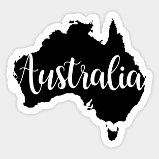 Australia Silhouette Sticker